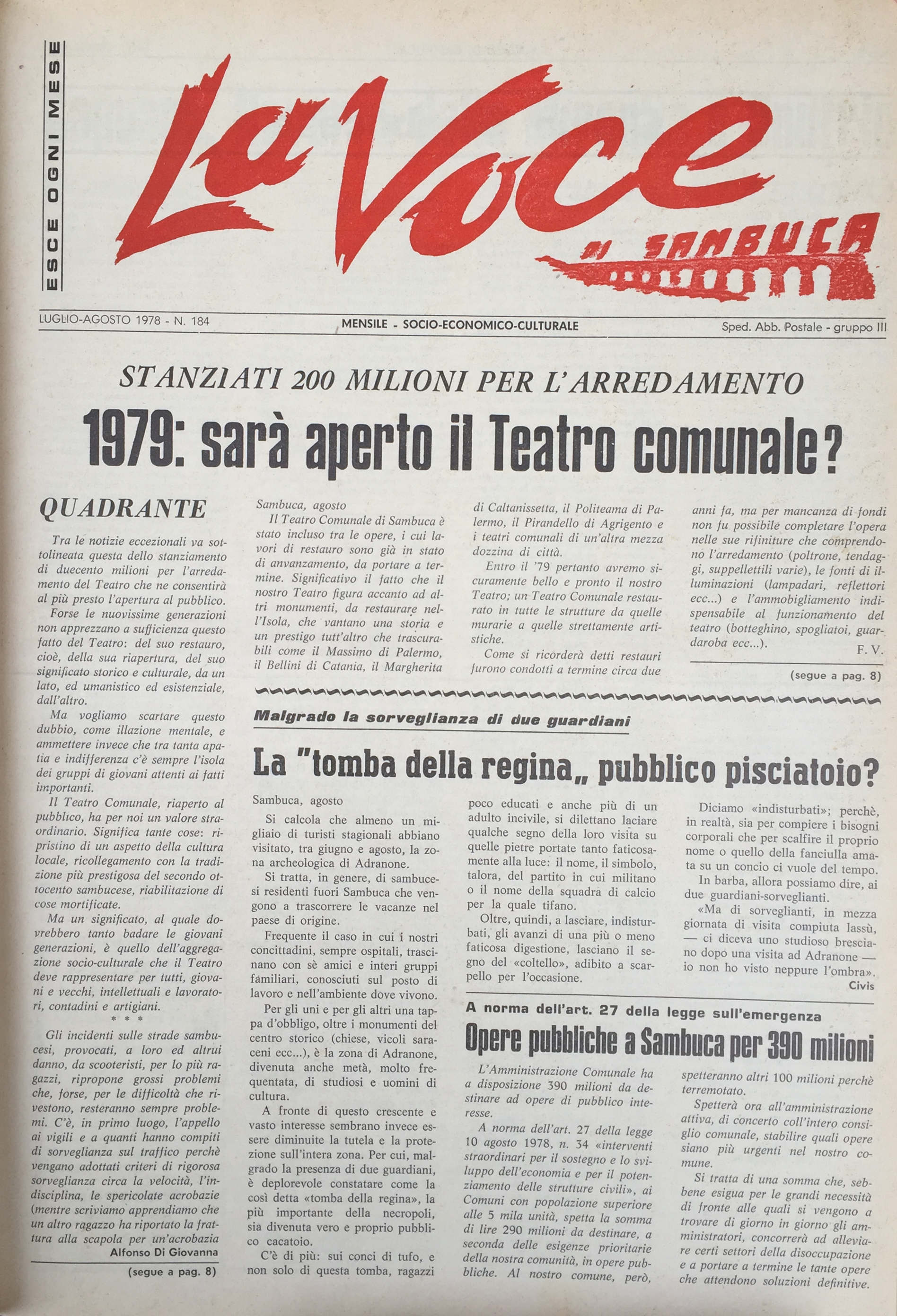 ANTEPRIMA N 184 pag.1