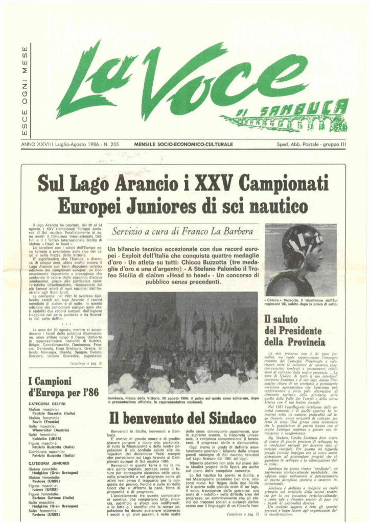 ANTEPRIMA N.255 Luglio Agosto 1986