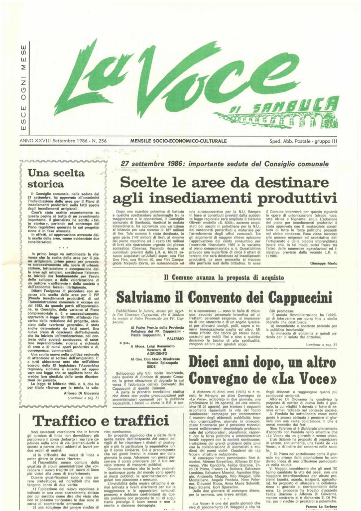 ANTEPRIMA N.256 Settembre 1986