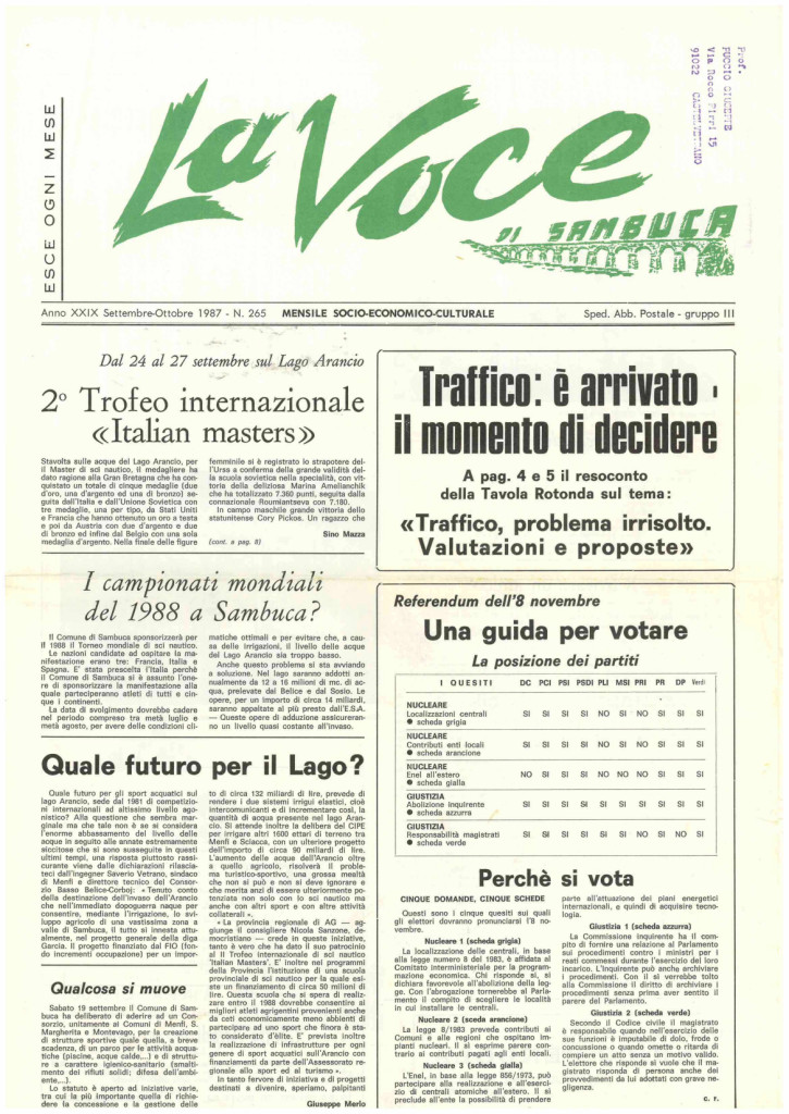 ANTEPRIMA N.265 Settembre Ottobre 1987