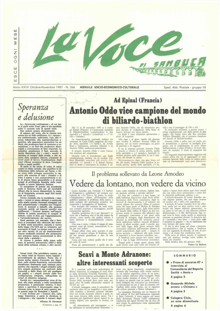 ANTEPRIMA N.266 Ottobre Novembre 1987