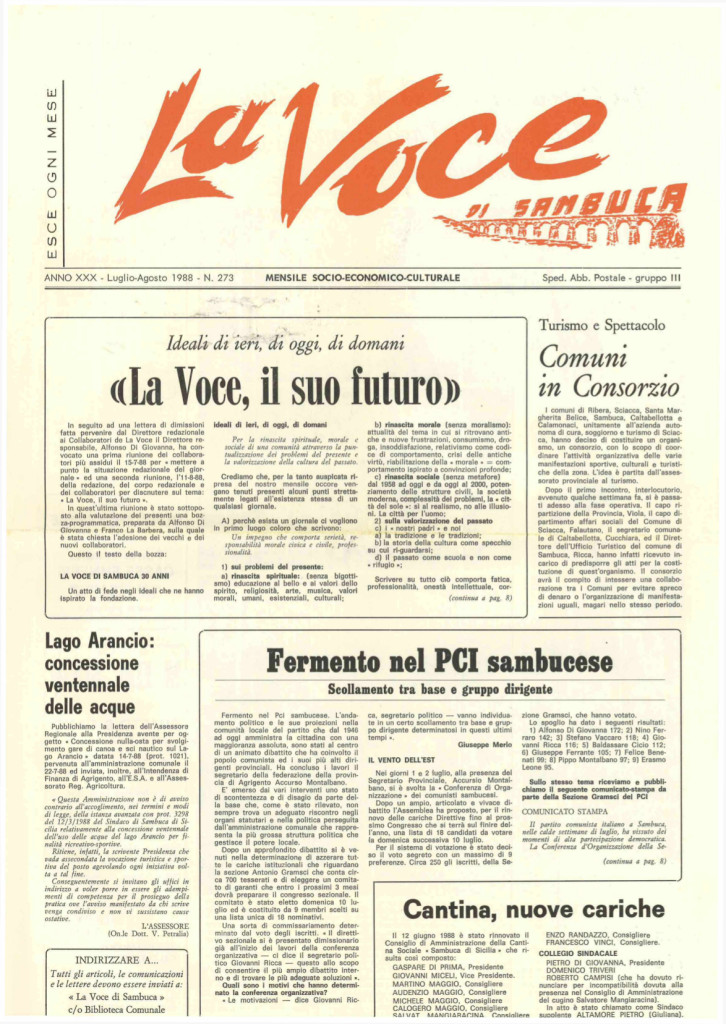 ANTEPRIMA N.273 Luglio Agosto 1988