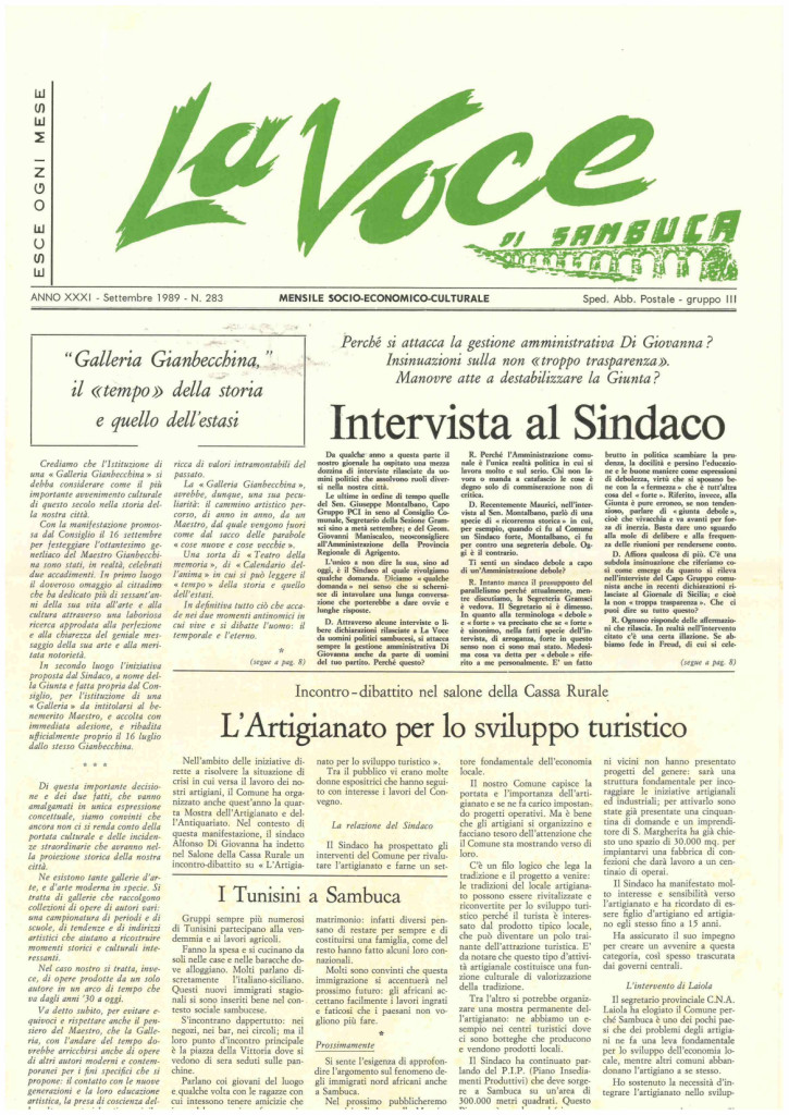 ANTEPRIMA N.283 Settembre 1989