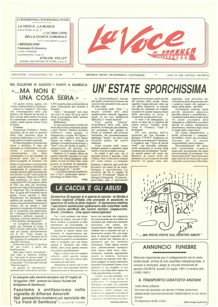 ANTEPRIMA N.299 Luglio Agosto 1991