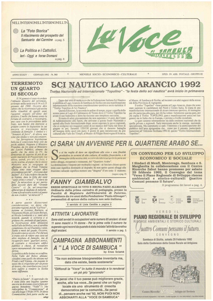 ANTEPRIMA N.303 Gennaio 1992