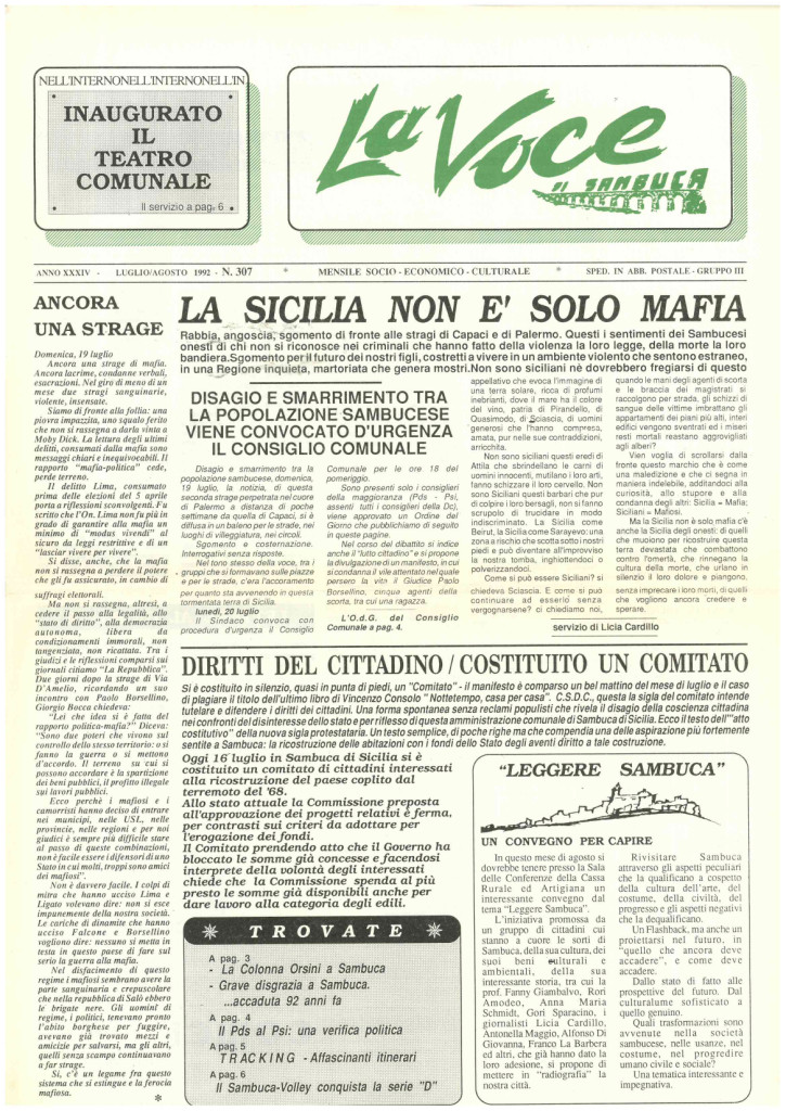 ANTEPRIMA N.307 Luglio Agosto 1992