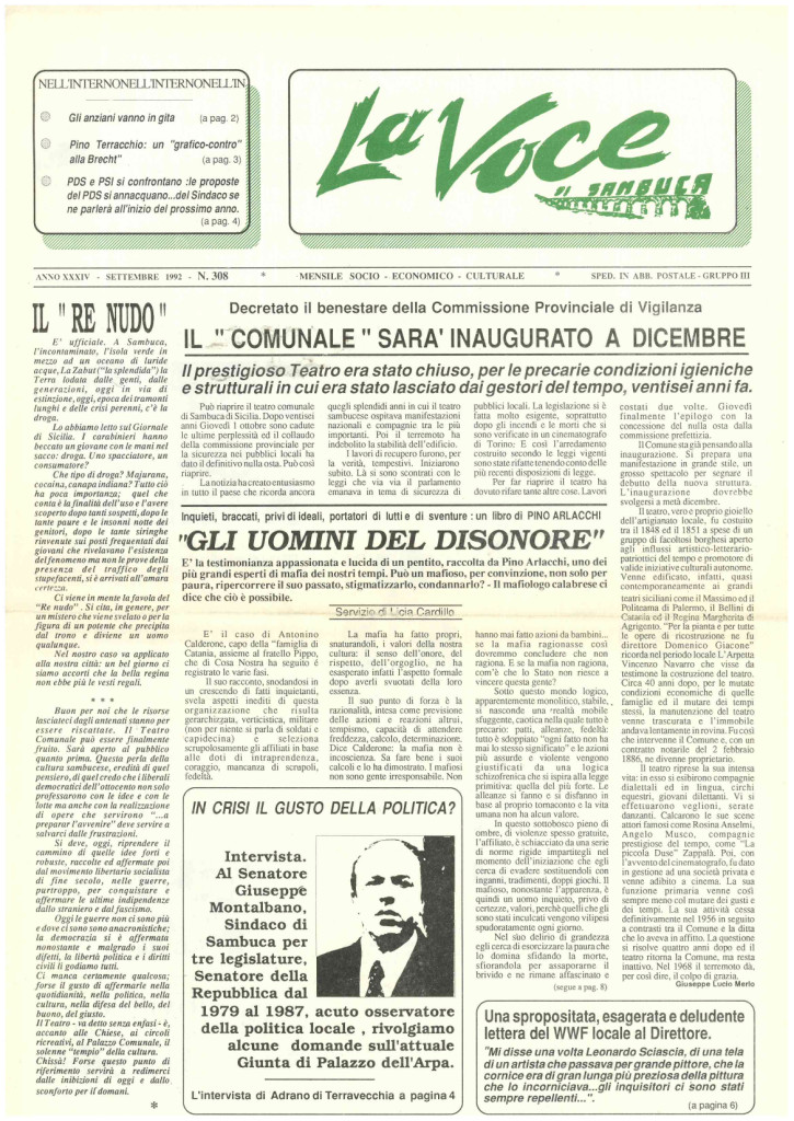 ANTEPRIMA N.308 Settembre 1992