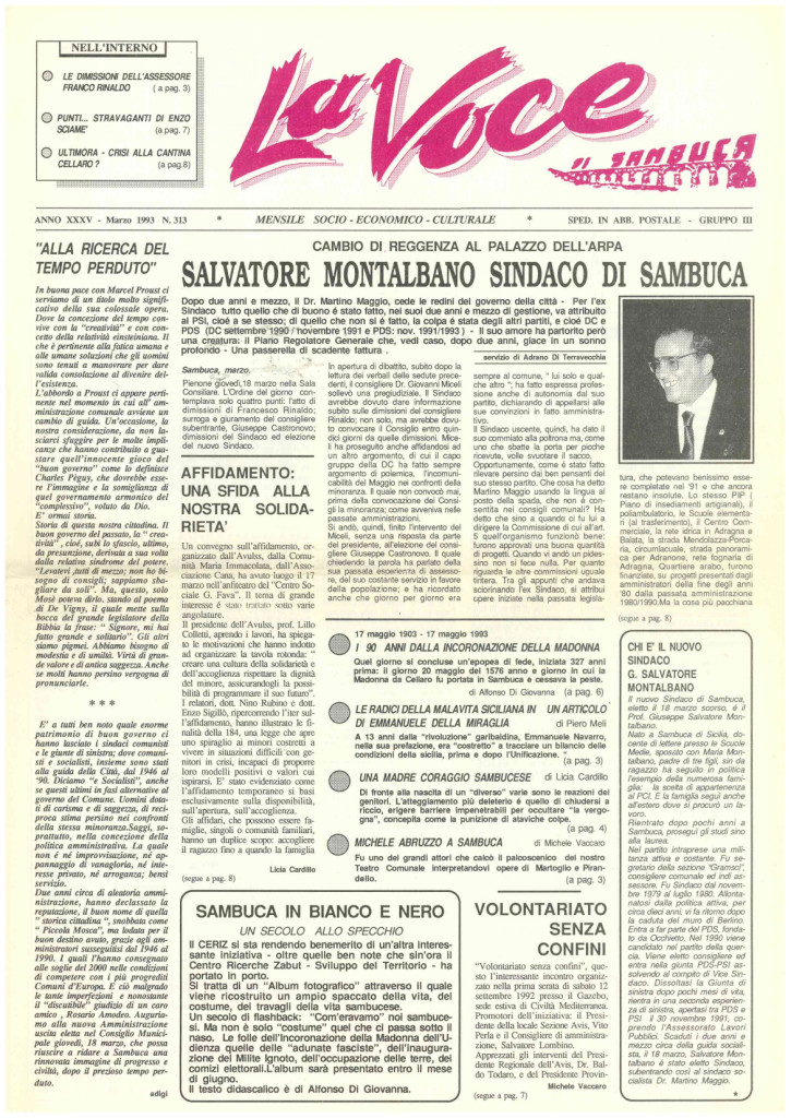 ANTEPRIMA N.313 Marzo 1993