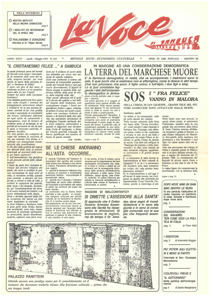 ANTEPRIMA N.314 Aprile Maggio 1993