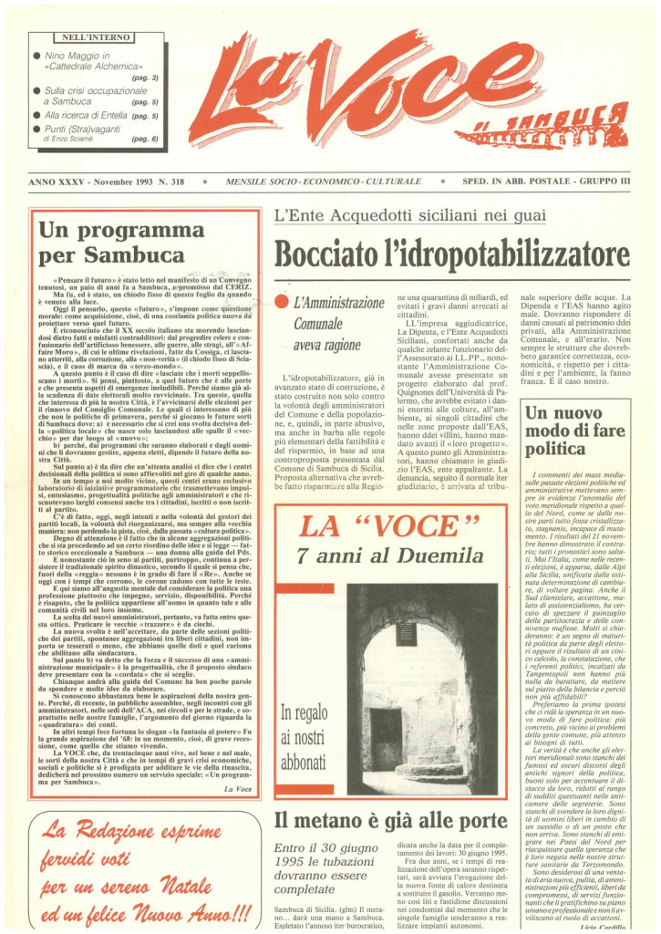 ANTEPRIMA N.318 Novembre  1993