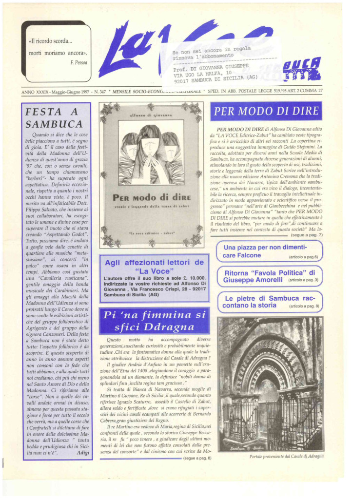 ANTEPRIMA N.347 Maggio Giugno 1997