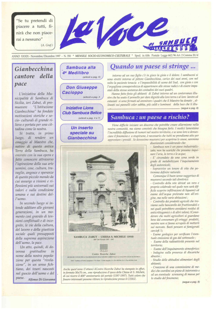 ANTEPRIMA N.350 Novembre Dicembre 1997