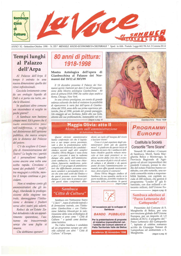 ANTEPRIMA N.355 Settembre Ottobre 1998