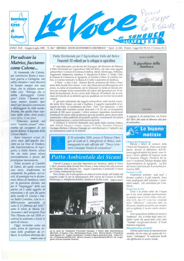 ANTEPRIMA N.366 Giugno Luglio 2000