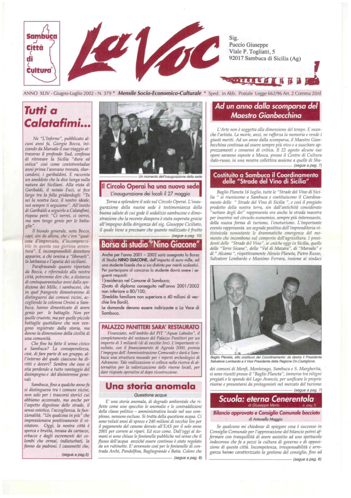 ANTEPRIMA N.379 Giugno Luglio 2002