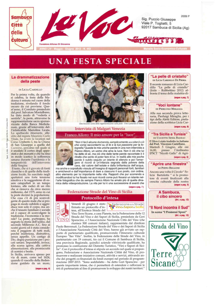 ANTEPRIMA N.443 Maggio Giugno 2012